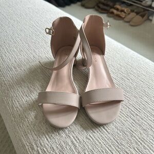 Blush Pink Strappy Sandals